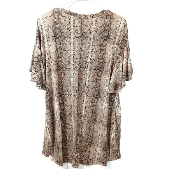 Snake Print Lightweight Pocket Dress - Picture 2 of 7